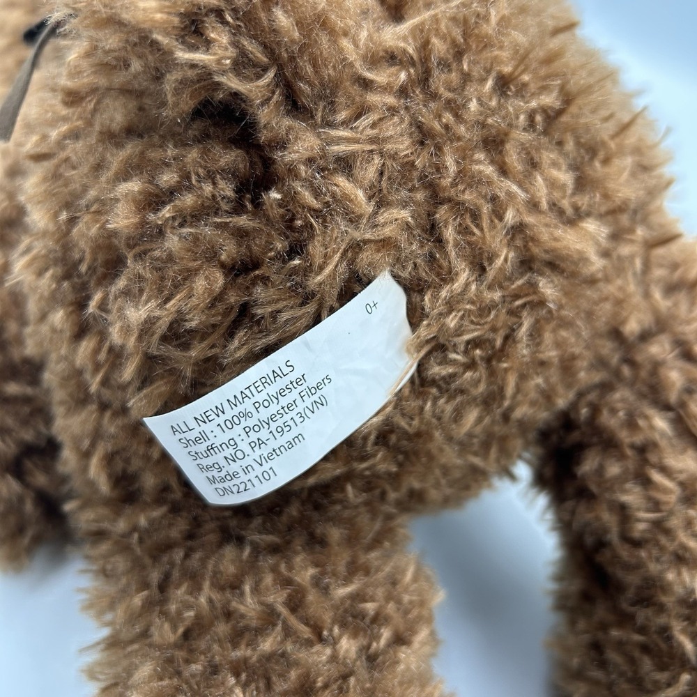 Cracker Barrel Employee Brown Teddy Bear With Apron Plush Stuffed Animal Toy - Picture 5 of 7
